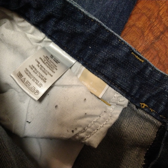 Michael Kors Dark Blue Jeans Flare Embellished Logo Women's Size 4 - Picture 6 of 6